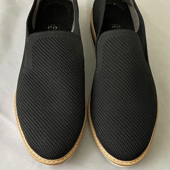 Kelly & Katie Womens Size 11 Dark Black Slip on Aerin Knit Loafers Shoes Comfort - Picture 6 of 11